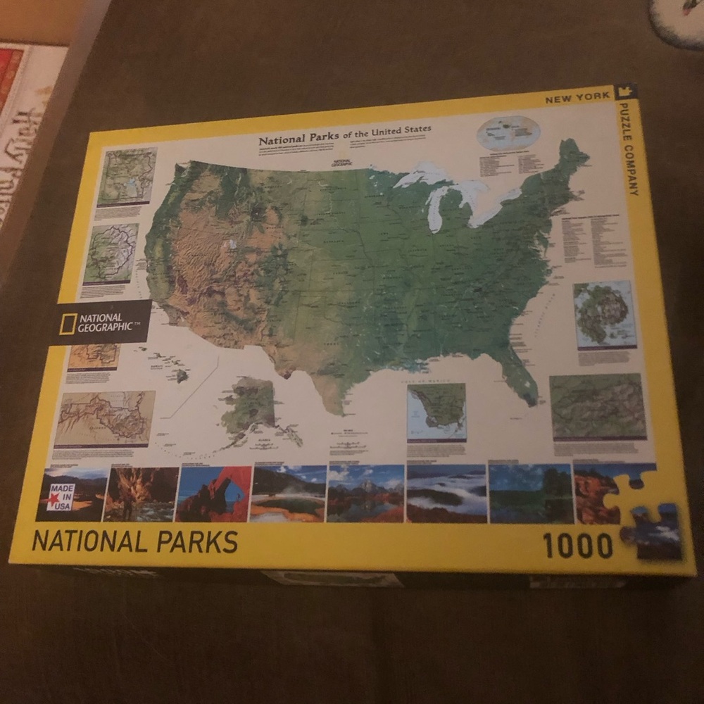 🇺🇸National Geographic National Parks Map Puzzle - $25 or $20 w/offer